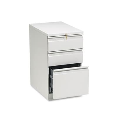 Hon HON, EFFICIENCIES MOBILE BOX/BOX/FILE PEDESTAL, 15W X 22.88D X 28H, LIGHT GRAY 33723RQ